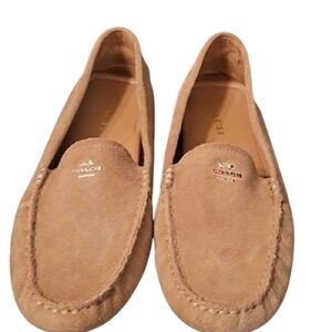 Coach Amber Driving Moccasins Suede Slip On Loafer EUC Size 8